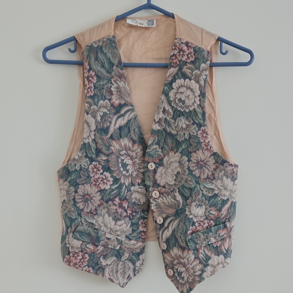 Floral Tapestry Vest